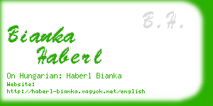 bianka haberl business card